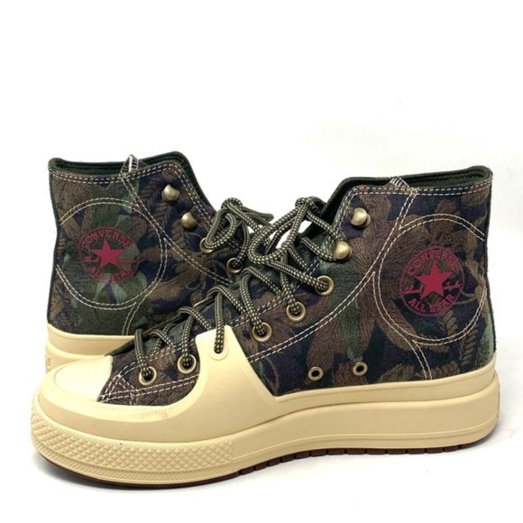 Converse Chuck Construct Black Joy Platform Shoes Grassy Jacquard Men’s A05308C - Picture 1 of 10